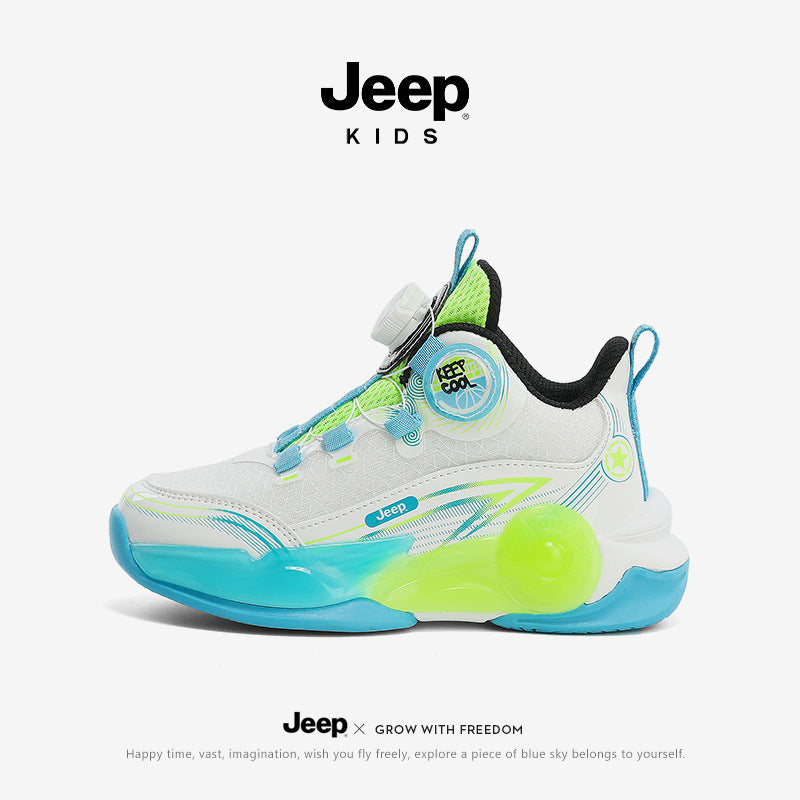 Children's Middle Big Knob Basketball Breathable Training Kid's Sneakers
