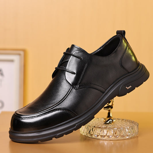 Men's Spring Genuine Soft Bottom Business Leather Shoes