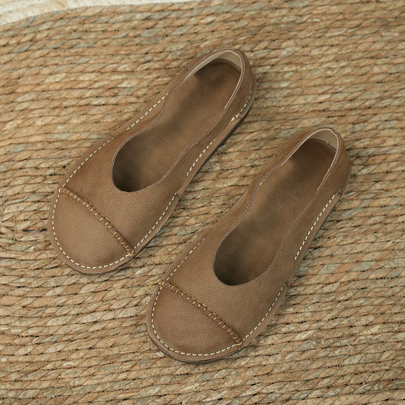 Women's First Layer Cowhide Handmade For Retro Sandals
