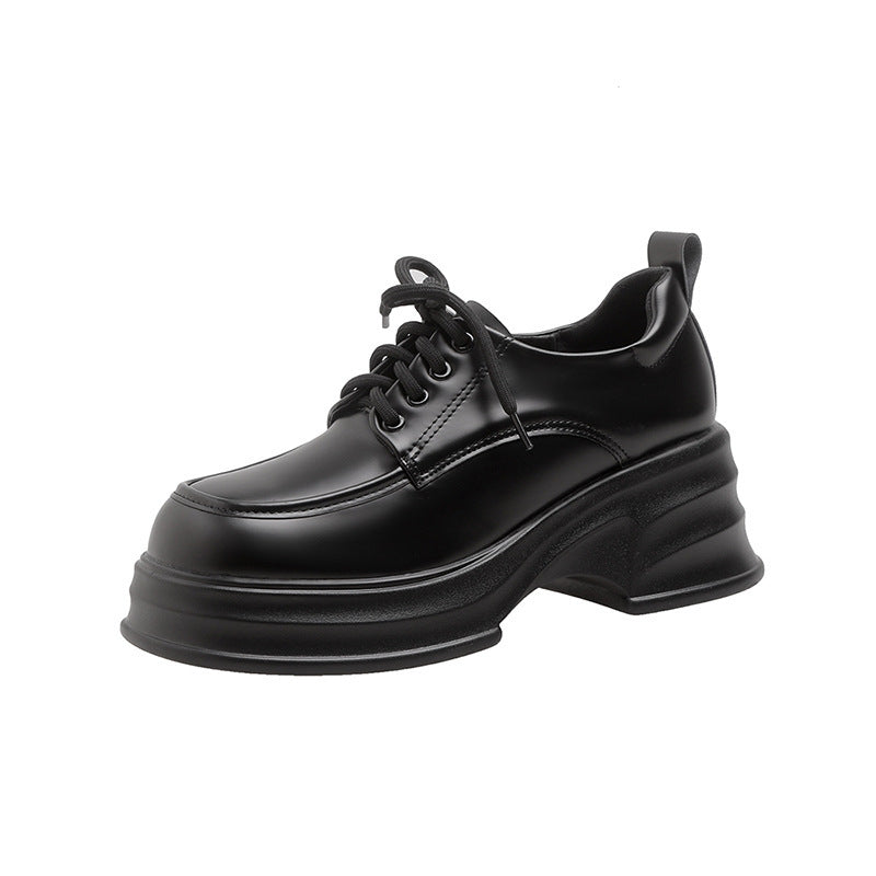 British Style Platform Small Man Versatile Leather Shoes