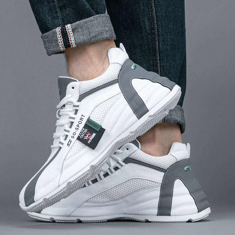 Men's Oversized Size Male Thick Bottom Heightened Sneakers