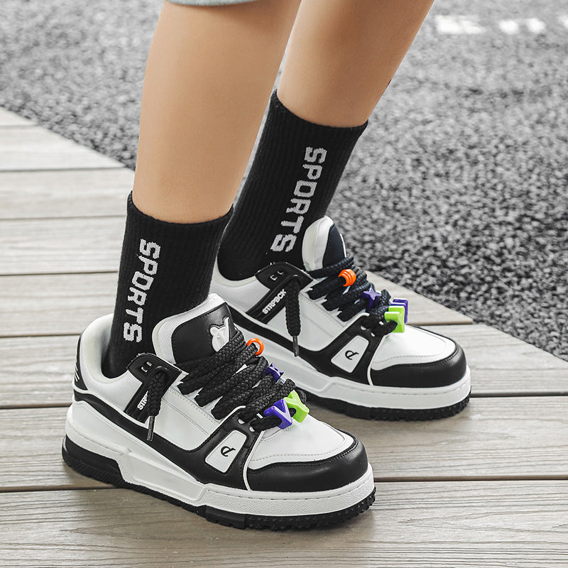 Men's Spring Little Chubby Niche Bread Thick Bottom Lovers Street Sneakers