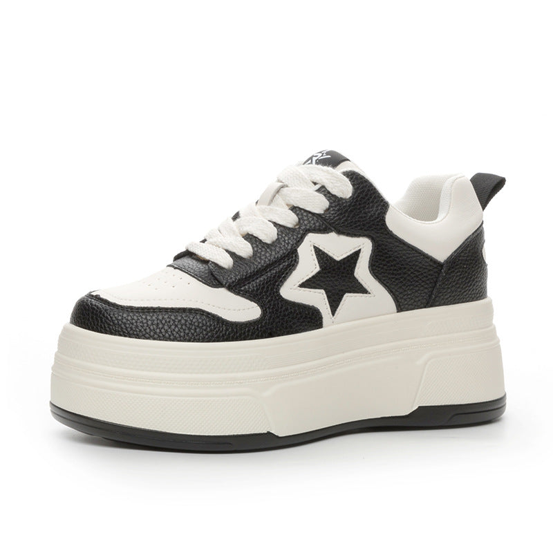 Women's Design Sense Niche Winter White Thick Casual Shoes