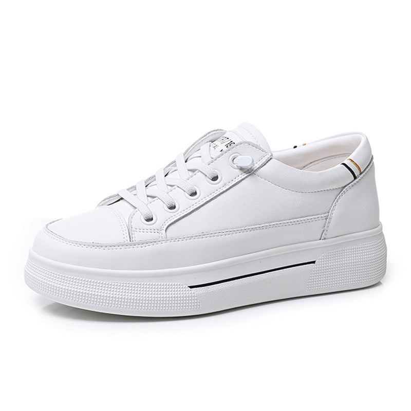 Women's White Spring Sports Lightweight Flat Comfortable Women's Casual Shoes