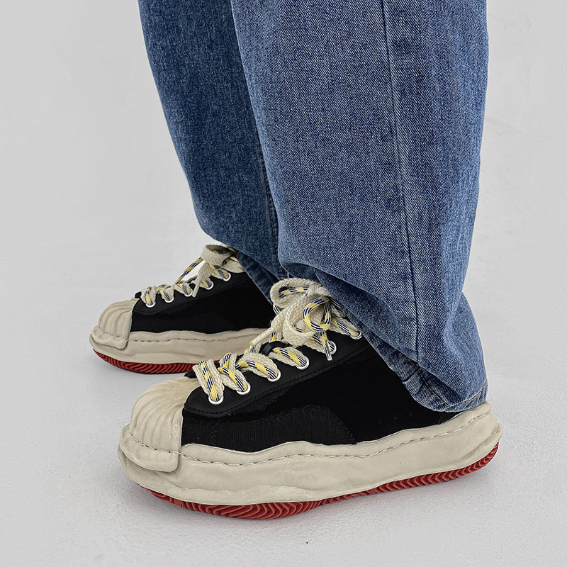 Men's Couple Thick Bottom Spring Toe Cap Sneakers