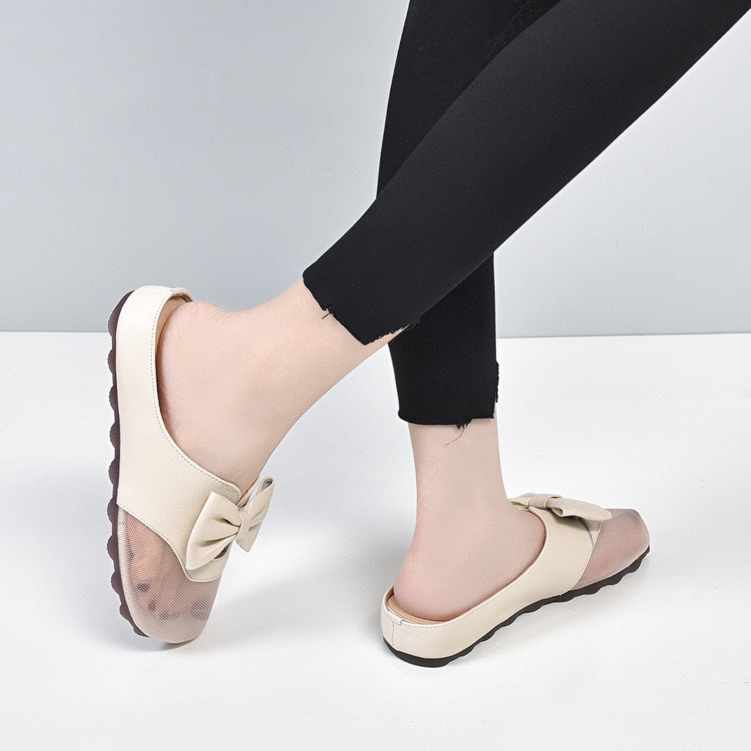 Women's Head Bow Mango Flat Colorful Exaggerated Sandals