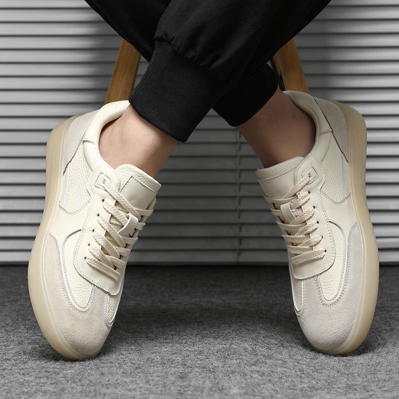 Men's Top Layer Cowhide Lightweight Breathable Soft Sneakers