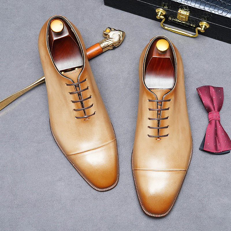 Men's Big Promotion Cow Lining Business Formal Wear Leather Shoes
