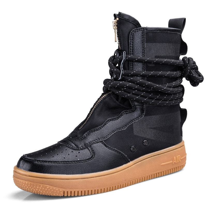 Men's Plus Size Lovers Zipper Board Fashion Sneakers