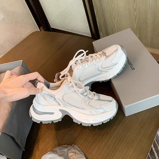 Platform Height Increasing Breathable Sports Style Sneakers