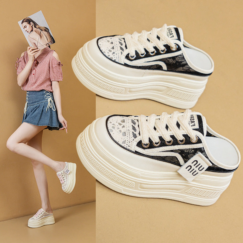 Women's Half Authentic Hollow Out Small Single-layer Sandals