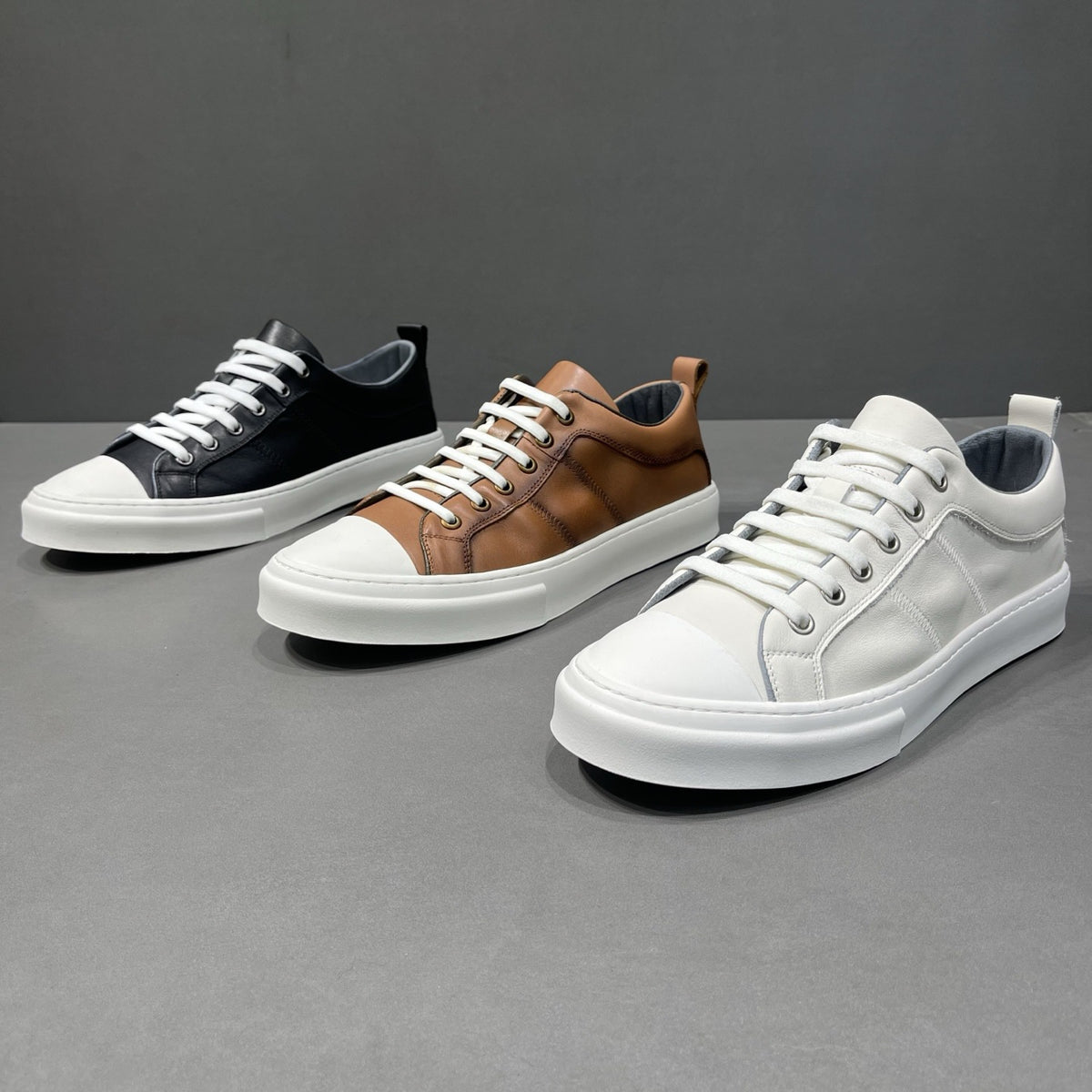 Men's White Affordable Luxury Style Versatile Low Top Men's Board Shoes