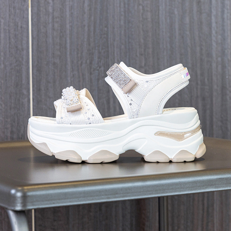 Women's Sole Sports Muffin Platform Fashion Velcro Sandals