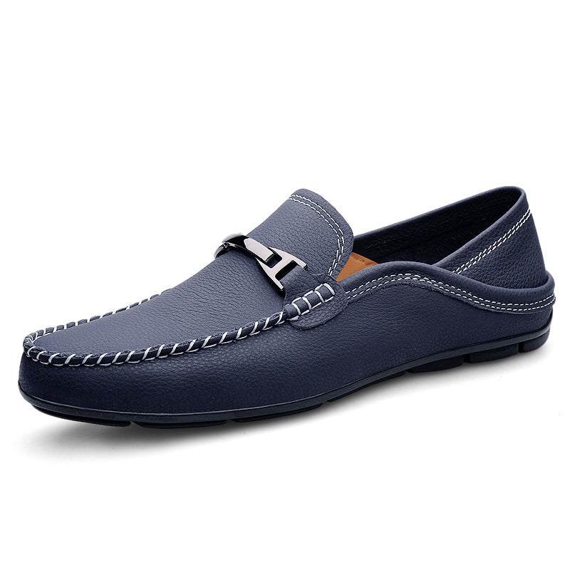 Women's & Men's Lazy Driving Slip-on Cowhide Surface Plus Casual Shoes