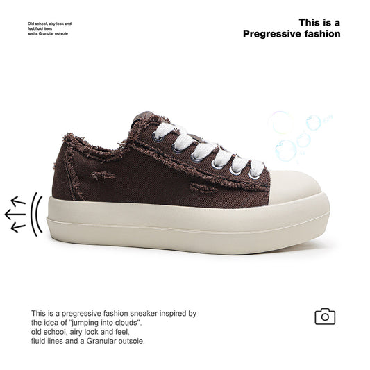 Women's & Men's Platform Sports High Street Couple Big Head Sneakers