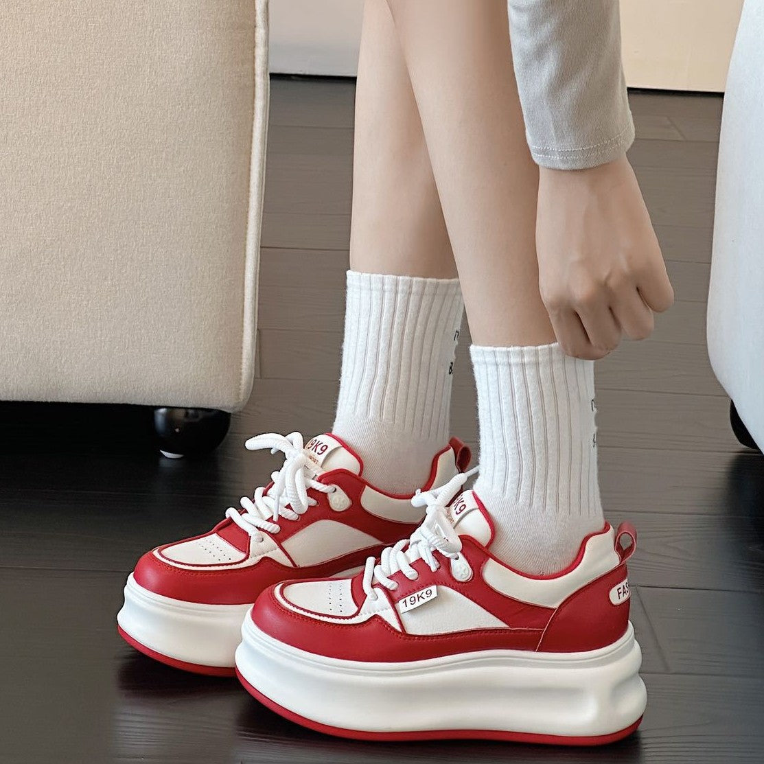 Bridal Thick Bottom Height Increasing Insole Sneakers