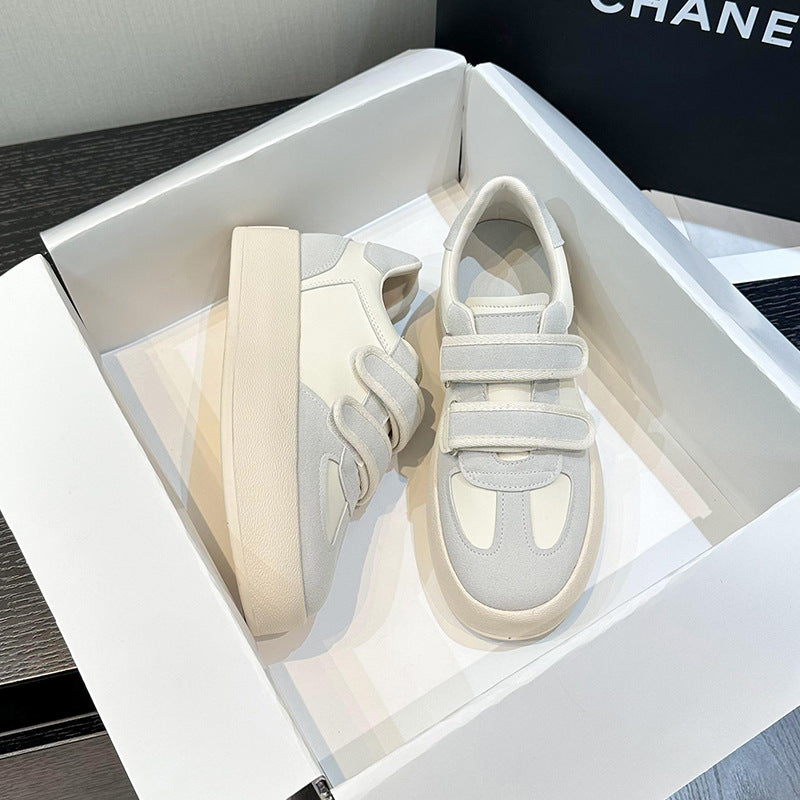 Women's Spring Small Velcro German Training Sports Platform Casual Shoes