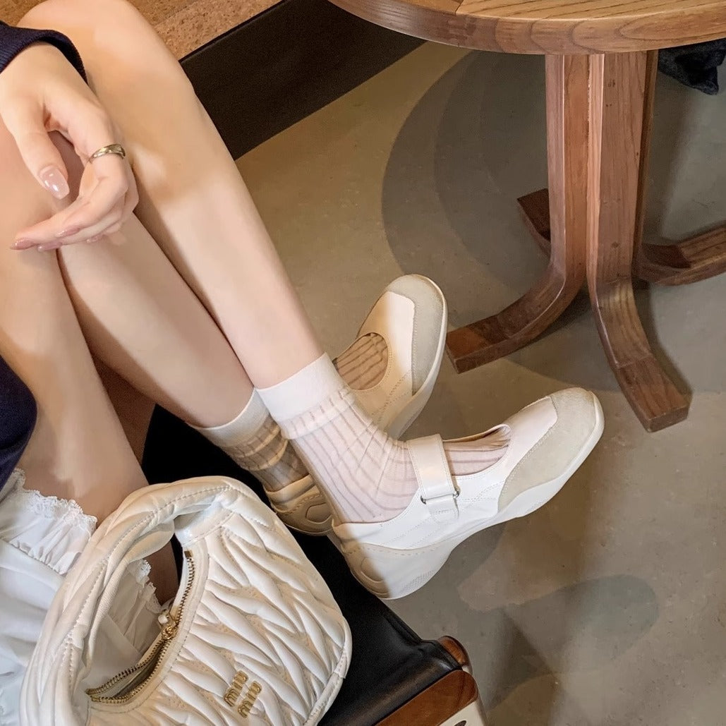 Women's Grape Mom Platform Outer Wear High-grade Women's Shoes