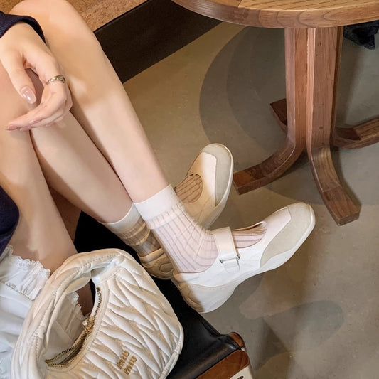 Women's Grape Mom Platform Outer Wear High-grade Women's Shoes