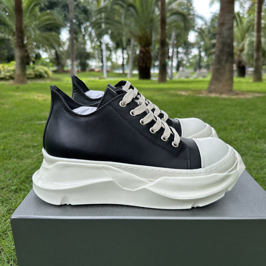 Men's Genuine Lace Up Milk Fragrance Muffin Platform Height Sneakers