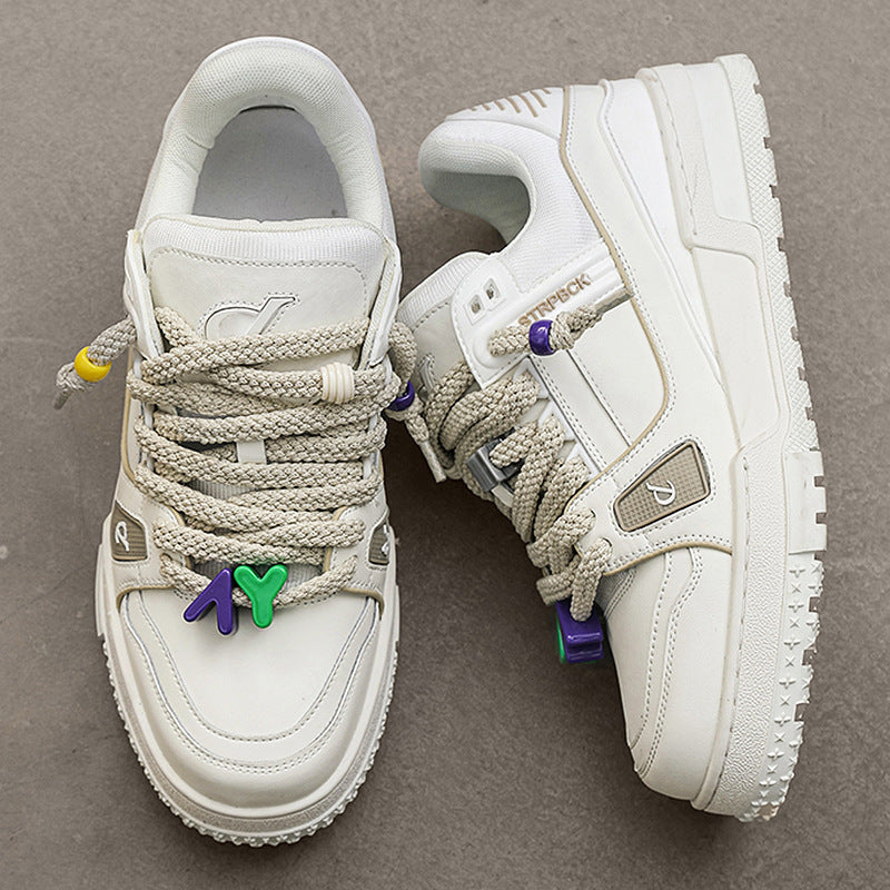 Men's Oversized Autumn Sports White Feet Fat Sneakers