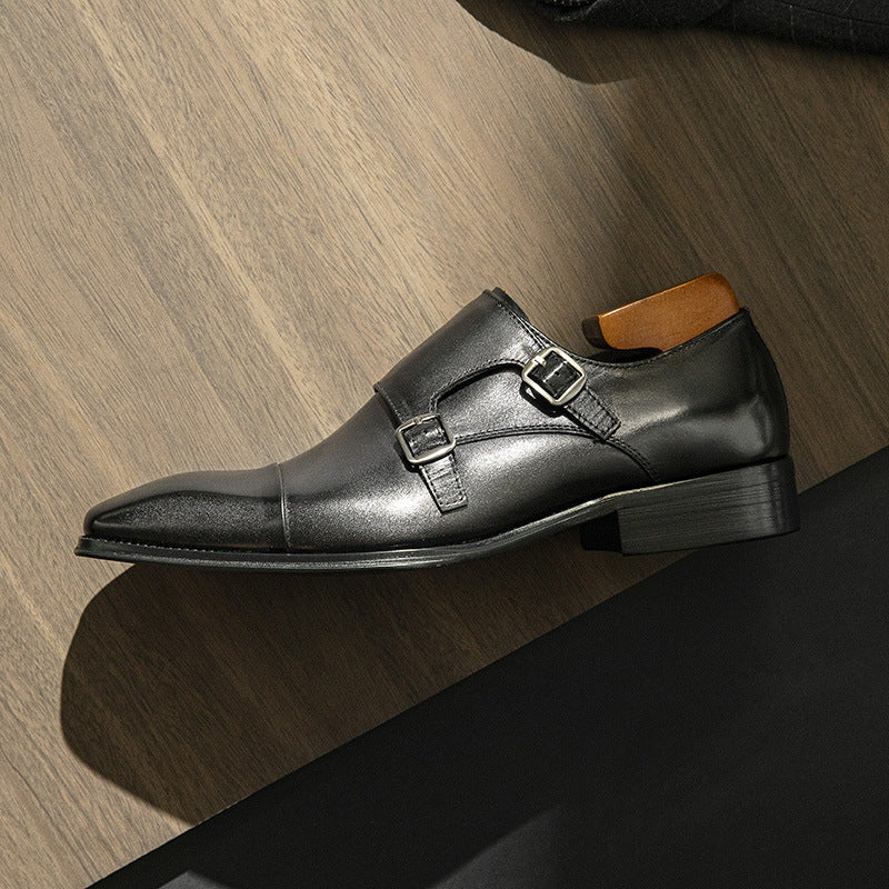 Men's Within Hours Handmade Chic Color Business Formal Wear Leather Shoes
