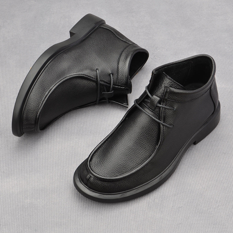 Men's Martin Soft Breathable Comfortable Genuine Front Boots