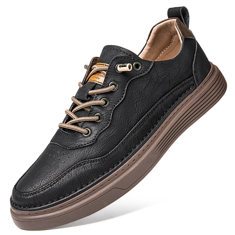 Men's Cow Split Small Large Size Outdoor Board Formal Wear Sneakers