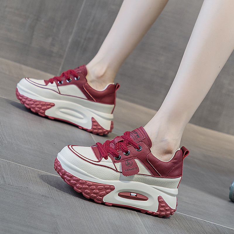 Women's Dad Pop-up Autumn Lightweight Platform Height Women's Casual Shoes