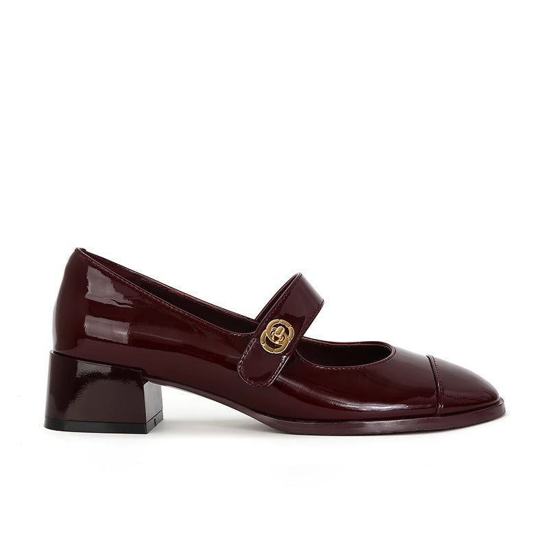 Su Li Female Round Head Word Women's Shoes