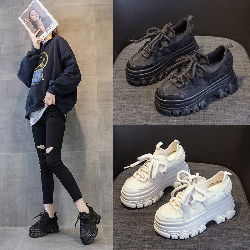 Women's Live Broadcast Muffin Platform Dad Fashion Sneakers