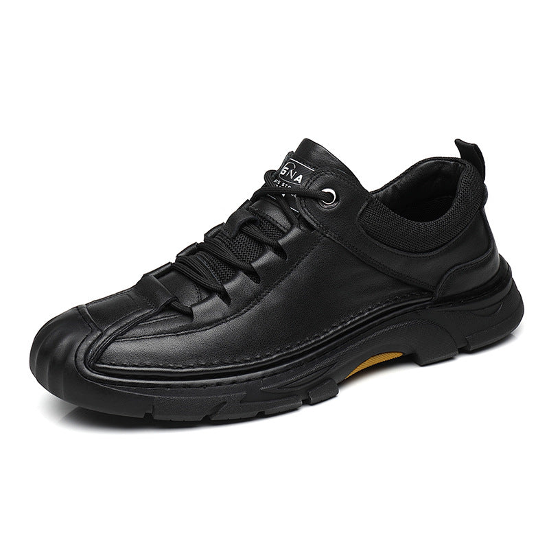 Men's First Layer Cowhide Soft Bottom Comfortable Leather Shoes