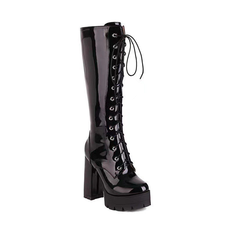 Women's Knight Plus Size Super High Front Boots