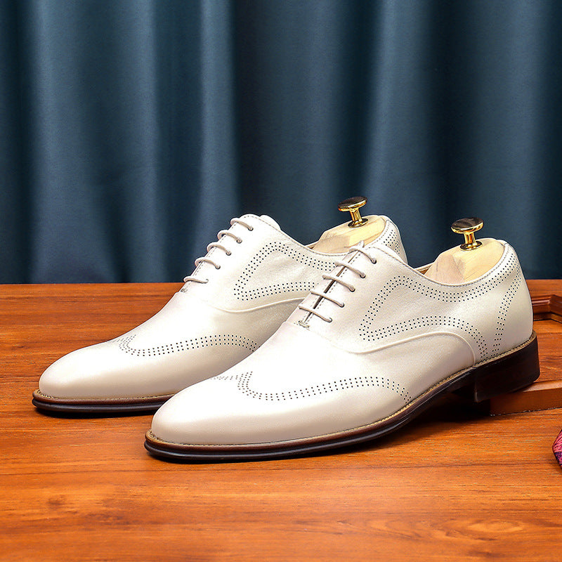 Men's Big Promotion Fashion Cowhide Comfortable Formal Men's Business Leather Shoes