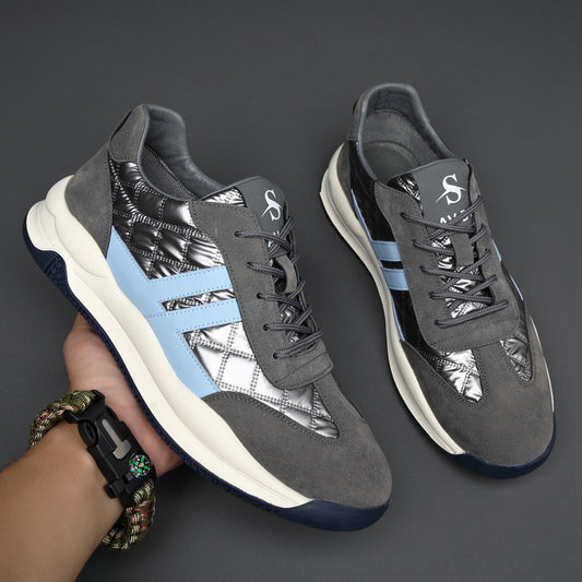 Men's Increasing Insole Breathable Ice Silk Sports Sneakers