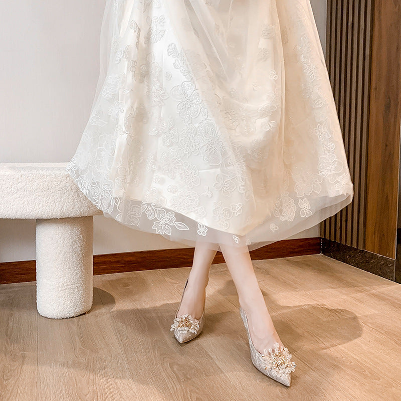 Women's Stiletto Sexy Banquet Sequins Fashion Pointed Women's Shoes