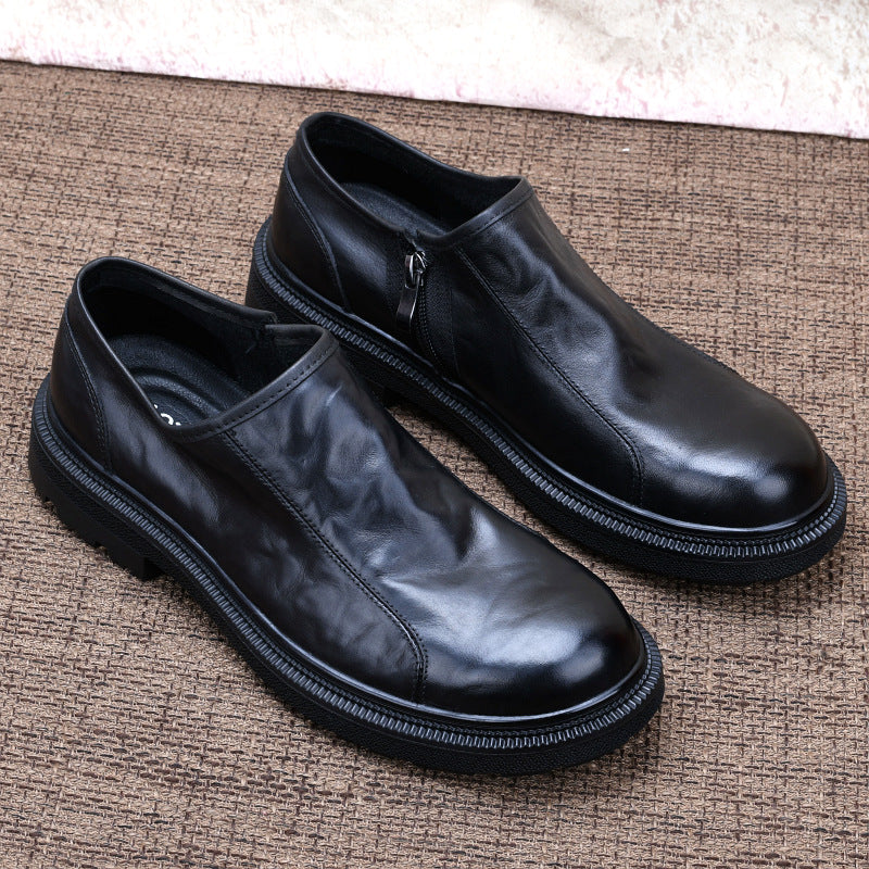 Men's Autumn British Tide Business Winter Veet Leather Shoes