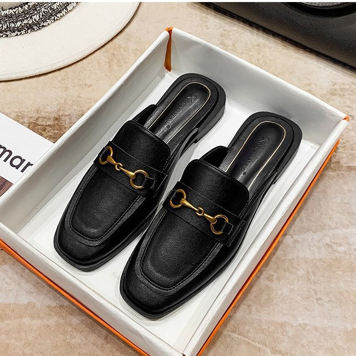 Women's Authentic Toe Box Half Summer Flat Sandals