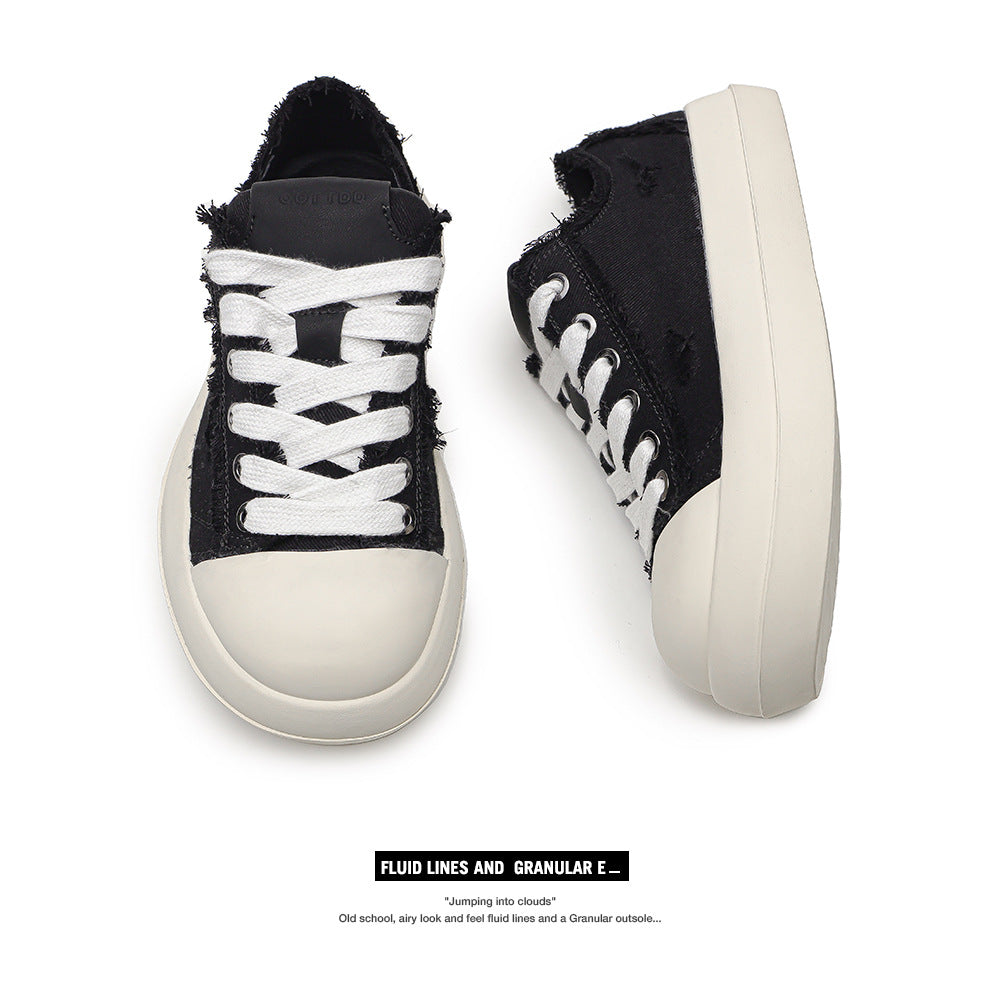 Women's & Men's Platform Sports High Street Couple Big Head Sneakers