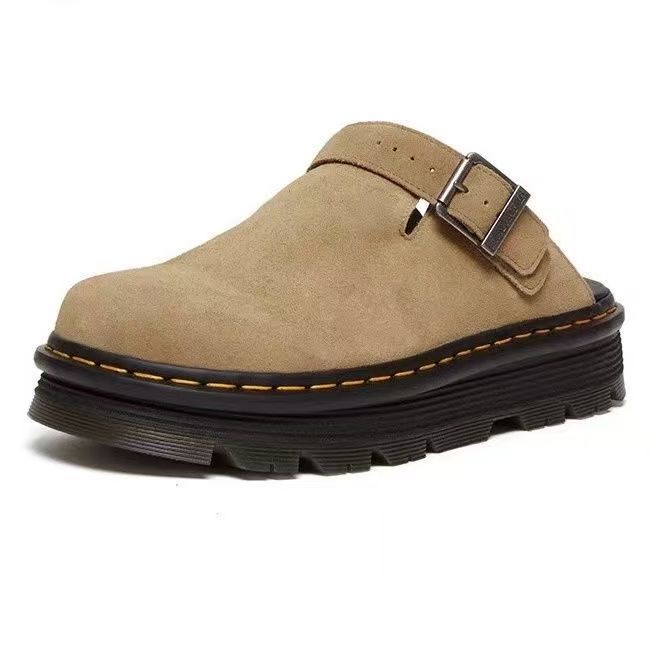 Women's Closed Toe Low-cut Flat Retro Large Size Slippers