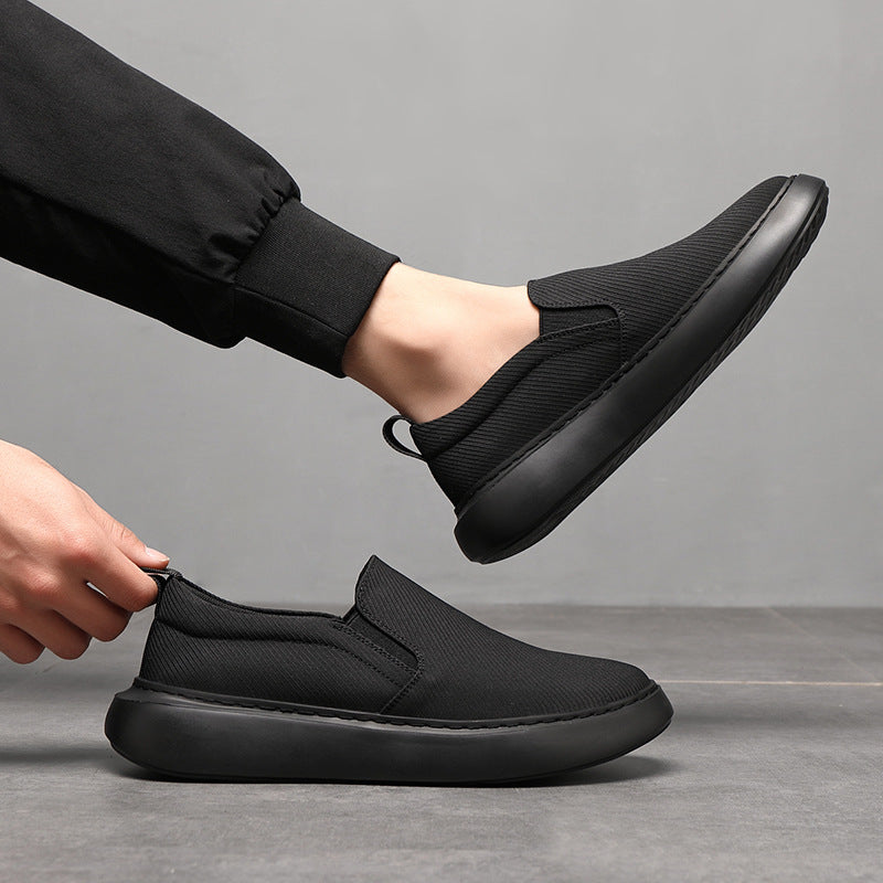 Men's Breathable Deodorant Fashion Sports Slip-on Soft Canvas Shoes