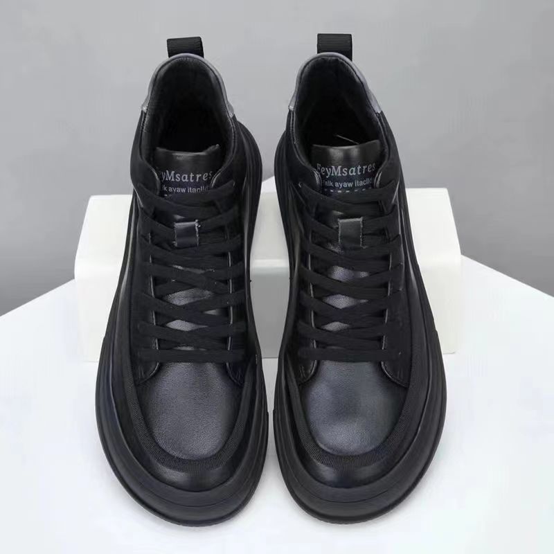 Men's Winter Real With Fleece Lining Warm Cotton Flat Men's Casual Shoes