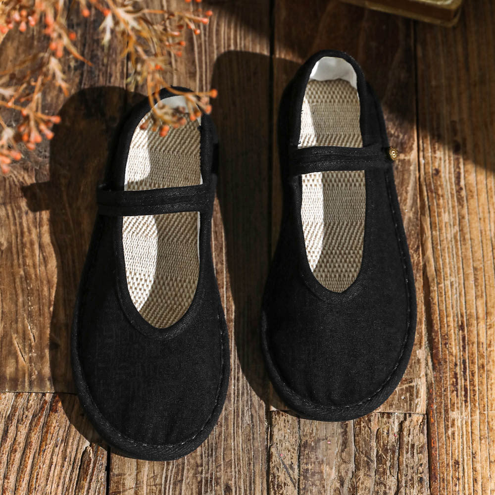 Women's Vintage Cloth Different Rubber Soft Bottom Canvas Shoes