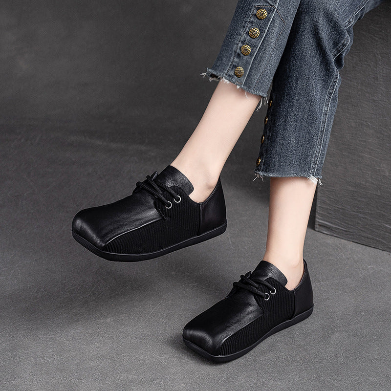 Women's Shu Retro Front Four Pumps Mori Style Casual Shoes