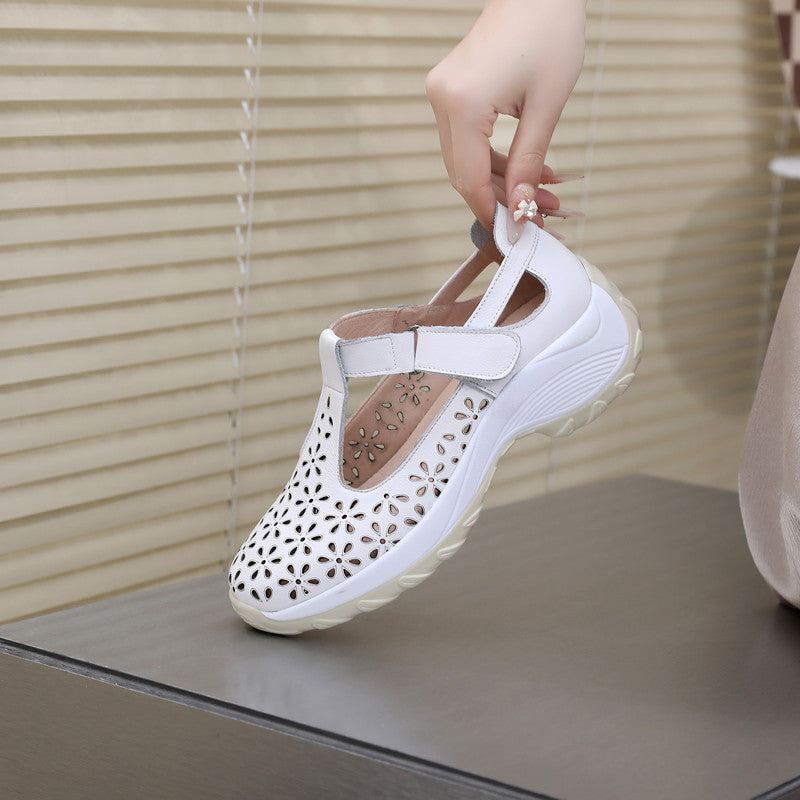 Women's Spring Genuine Ancient Comfortable Flat First Sandals