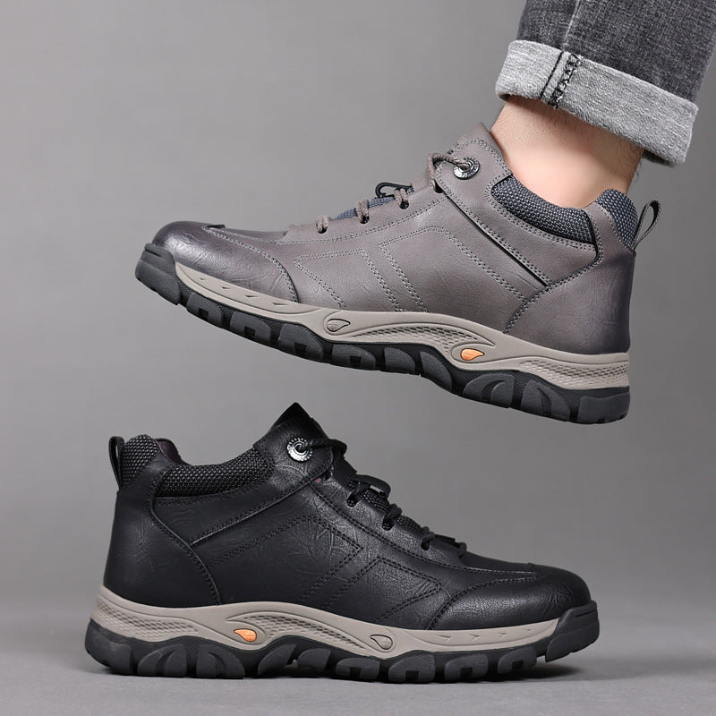 Men's Genuine Wool Outdoor Fleece-lined Warm Northeast Men's Shoes