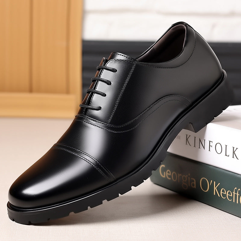 Men's Genuine Business Formal Wear Three Joint Leather Shoes