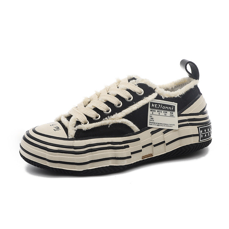 Women's Dissoed Spring Beggar Super Popular Fashion Canvas Shoes