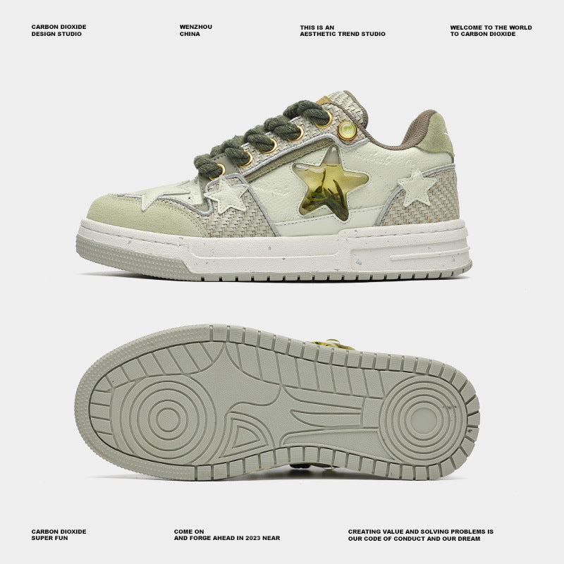 Women's Name Star Niche National Fashion Couple Sneakers