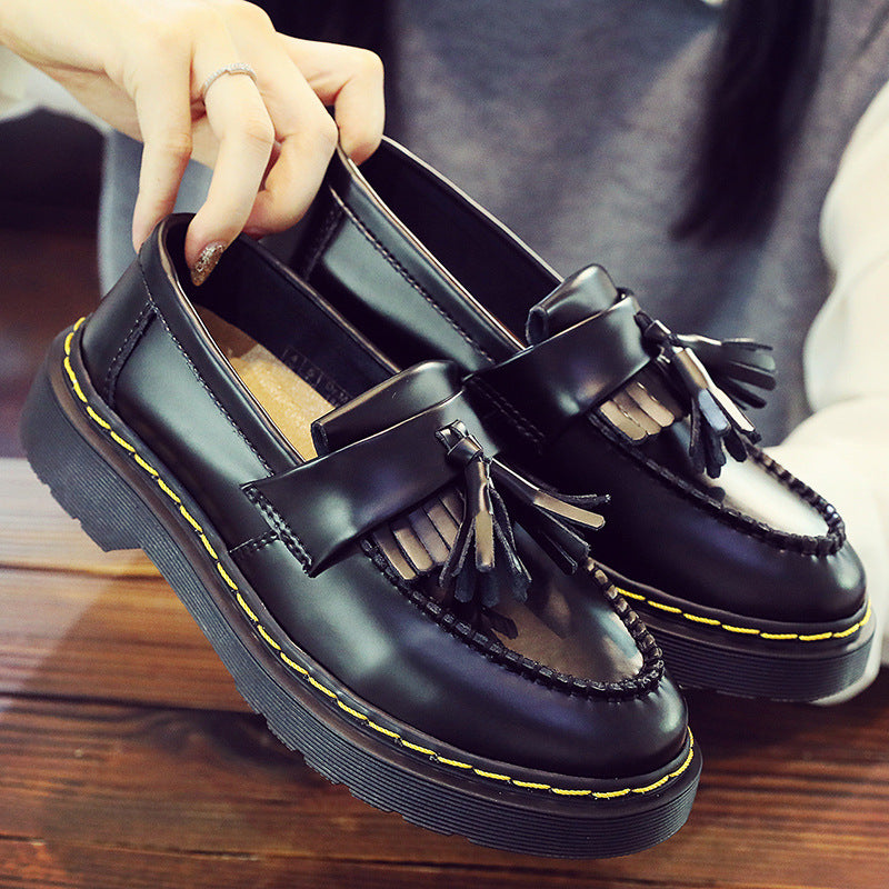 Women's Tassel Genuine Martin British Style Fashion Loafers